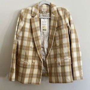NEW WITH TAGS Sezane plaid blazer